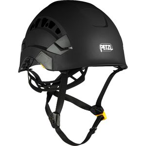 Petzl Schutzhelm Vertex Vent, EN 397, EN 12492, mit 6-Punkt-System & Kinnriemen, Größe 53-63, schwarz