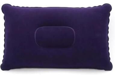 Uplift Treasures Portable Inflatable Travel Air Pillow deep Blue 13.39 * 8.66 In