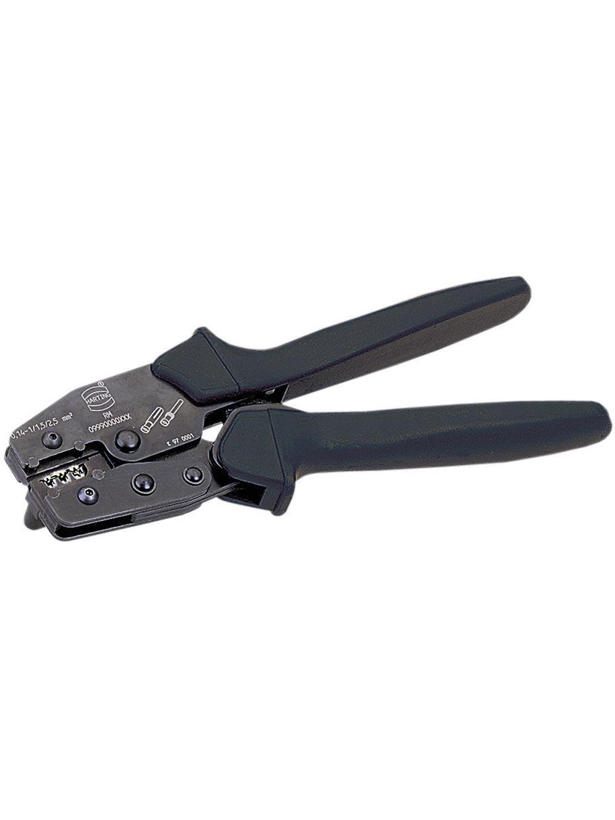 Harting Han crimp tool with locator