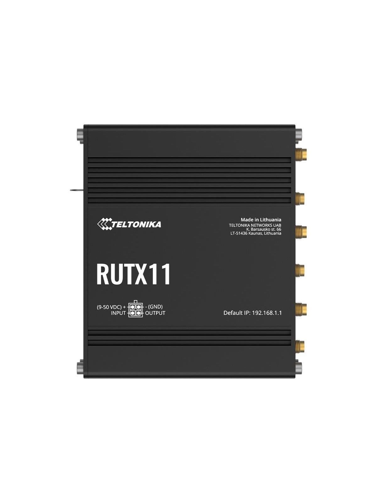 Teltonika RUTX11 Industrial Cellular Router (RUTX1120B200 / Standard package with EU PSU) - Wireless router Bluetooth 4.0