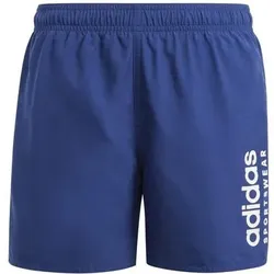 ADIDAS Kinder Badeshorts Sportswear Essentials Logo CLX Kids, Größe 116 in Blau Blau