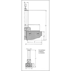 JSO RAPIDO-Abplattfräser Z2 prof., FÜR F=112mm / OHNE WECHSELPLATTEN - 22438-0-00005-R