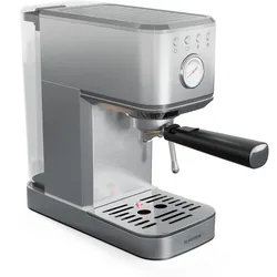 Klarstein SteelPresso Slim Espressomaschine | Siebträger | inkl. Zubehör Edelstahl