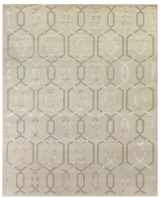 Exquisite Rugs Milano Velvet hand-knotted Wool/Viscose Ivory Area Rug