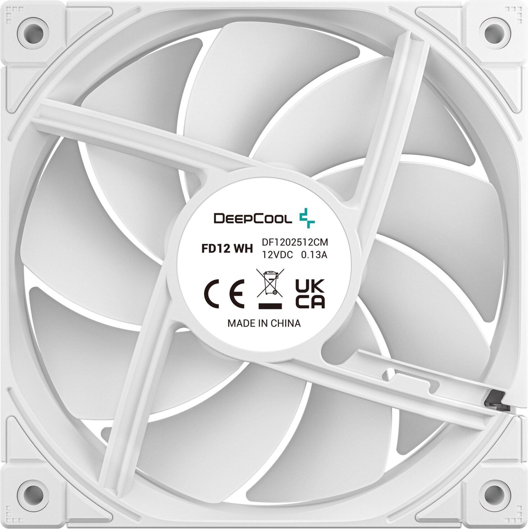DeepCool FD12 120mm PWM PC Case Fan - White 3 Pack
