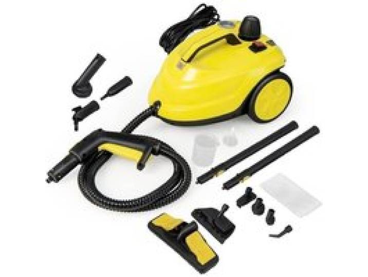 Nettoyeur Vapeur Haute Pression 2000W - RELAX4LIFE - 1 8 L Réservoir dEau - 5 Bar - 13 Accessoires - Balai Vapeur Portable - Jaune