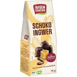 Rosengarten Ingwer in Zartbitterschokolade bio