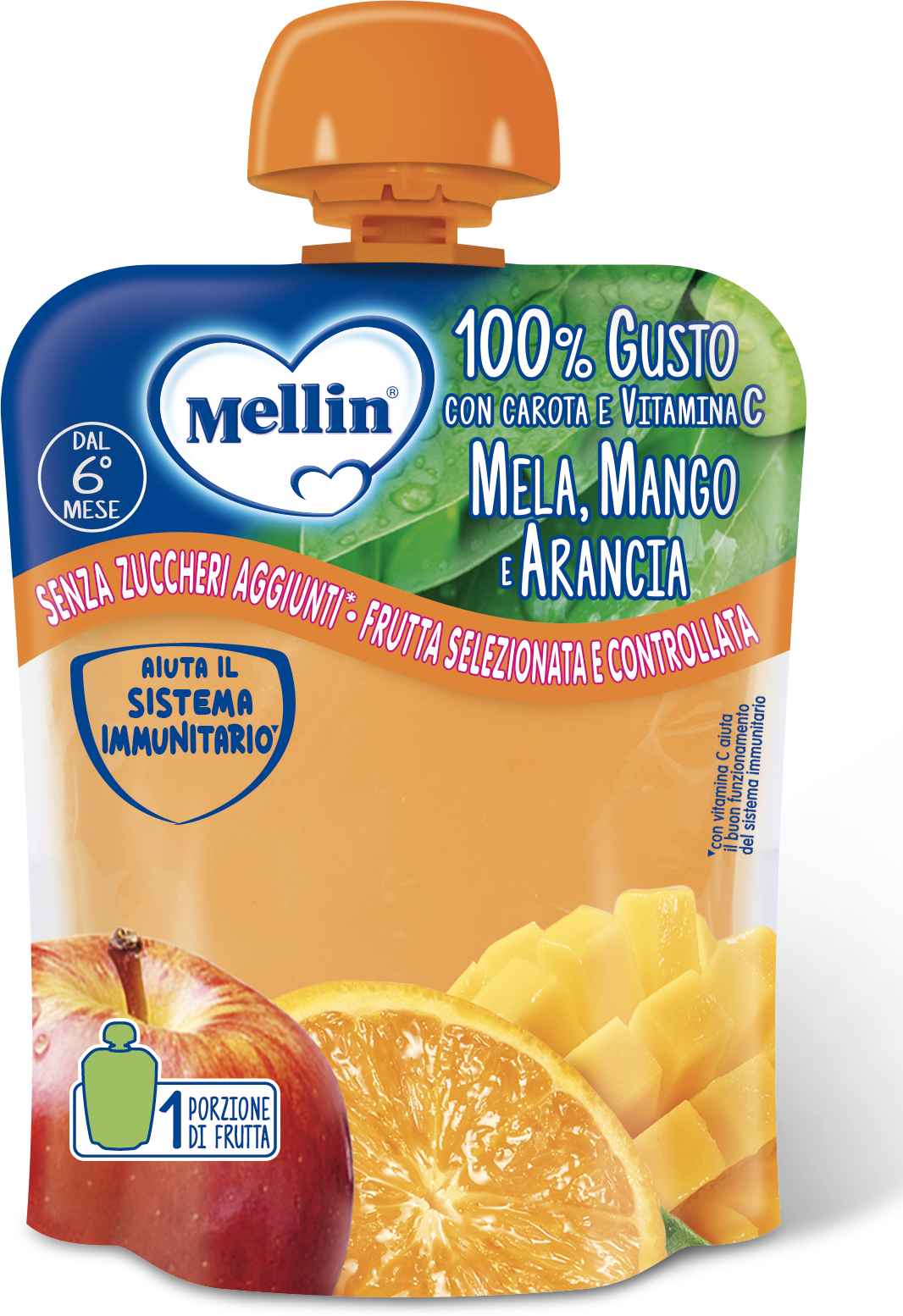 Mellin Pouch Arancia 90 G