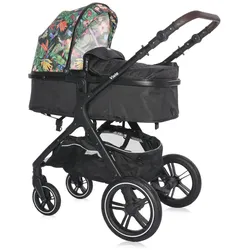 Lorelli Kombikinderwagen 2 in 1 Viola bis 22 kg, Sportsitz umbaubar Wickeltasche bunt