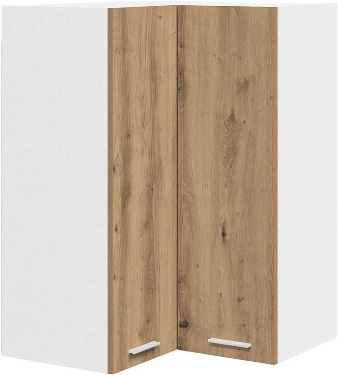 Moderne houten hangkast voor in de keuken B/D/H: 57 x 57 x 80 cm