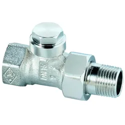 Heimeier Rücklaufverschraubung Regulux 035202000 Durchgang 1/2", vernickelt, absperr-/regulierbar