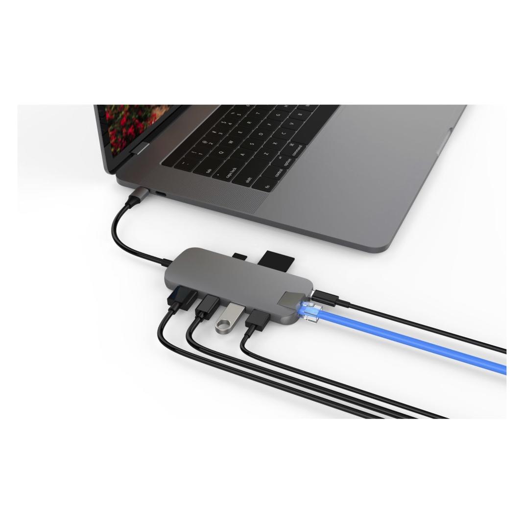 Hyper HyperDrive Slim (USB-C, 8 Ports) (HD247B-GRAY)
