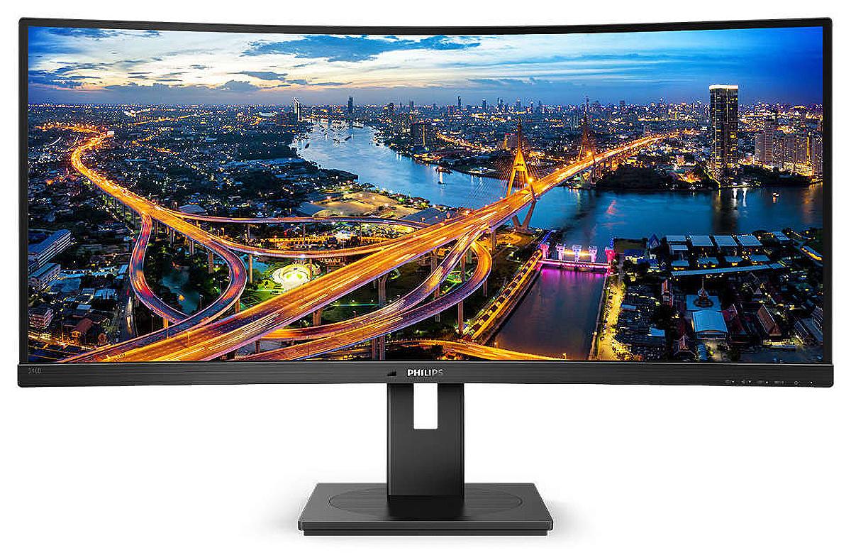 Philips B Line 346B1C/00, 86,4 cm (34"), 3440 x 1440 Pixel, Quad HD, LCD, 4 ms, Schwarz