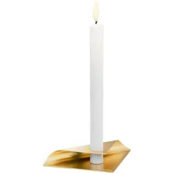 Square Kerzenständer goldfarben