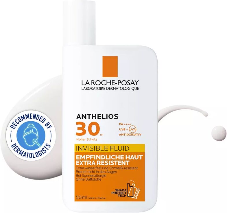 La Roche Posay - ANTHELIOS Transparentes Fluid LSF 30, Anthelios Fluide visage SPF30, 50 ml