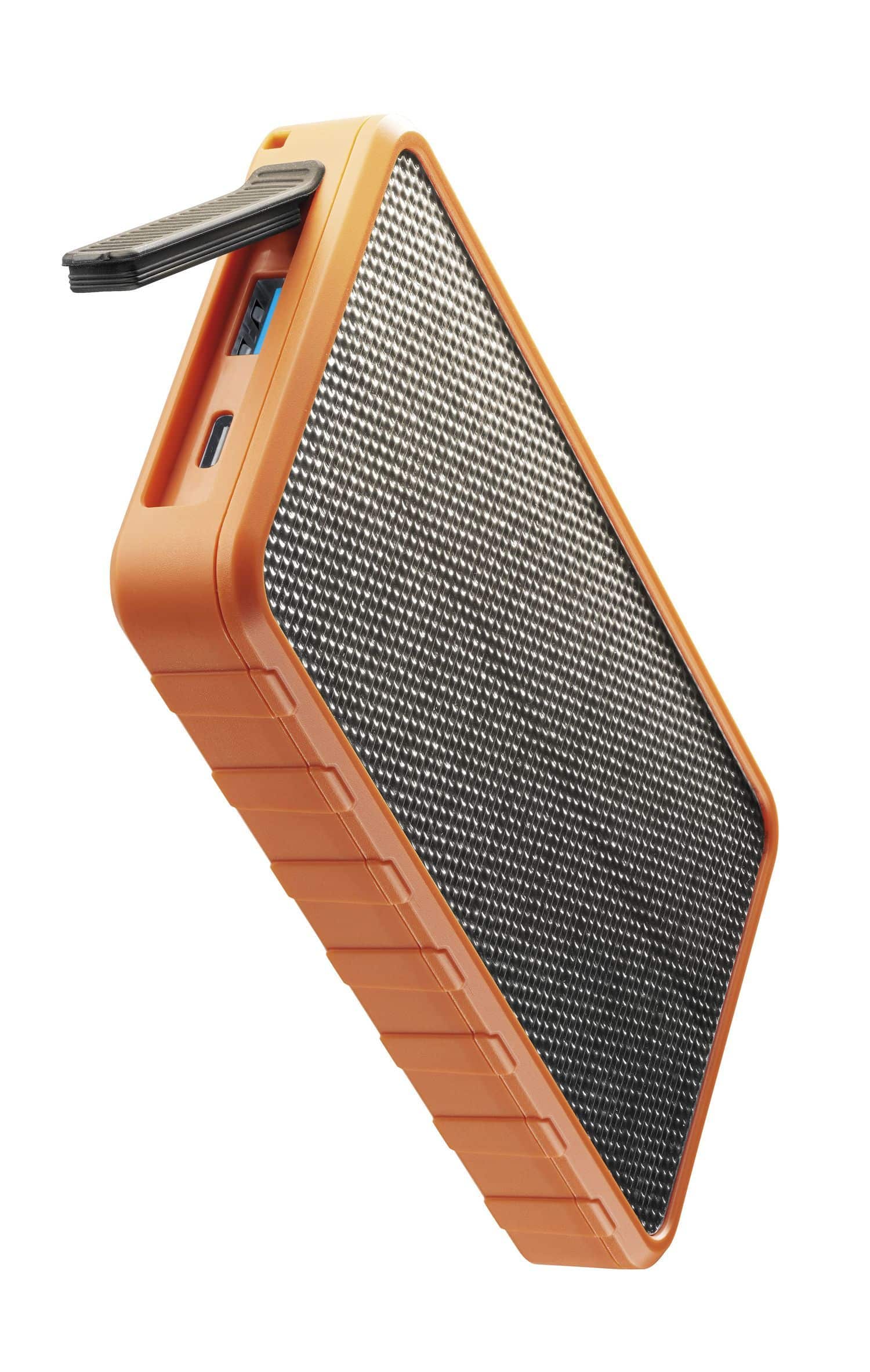 Cellular Line Powerbank USB Typ-C Solar (Orange) PBSOLAR10000O
