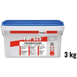 Sopro Bauchemie FDF- FlächenDicht flexibel Abdichtung Flexibel 3 kg Eimer Grau