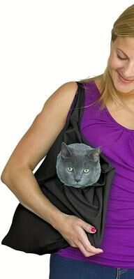 Uplift Essentials Ultra Soft Soothing Comfort Pet Carrier black