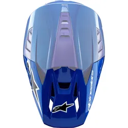 Alpinestars S-M5 Corp, Helmschirm - Blau/Weiß/Schwarz