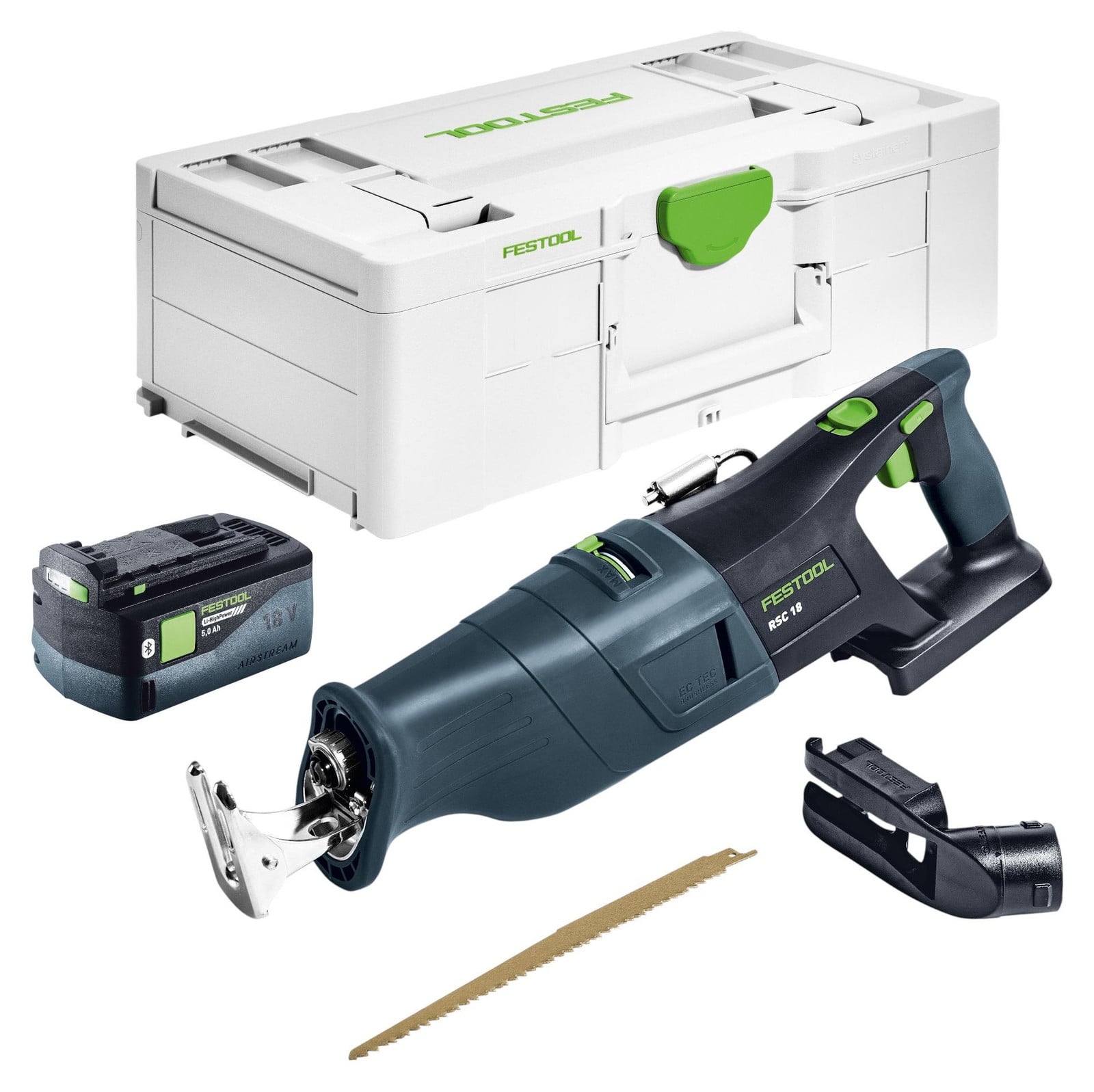 Festool RSC 18 EB-Basic accu-reciprozaag 18 V borstelloos met 1x 5,0 Ah accu en Systainer