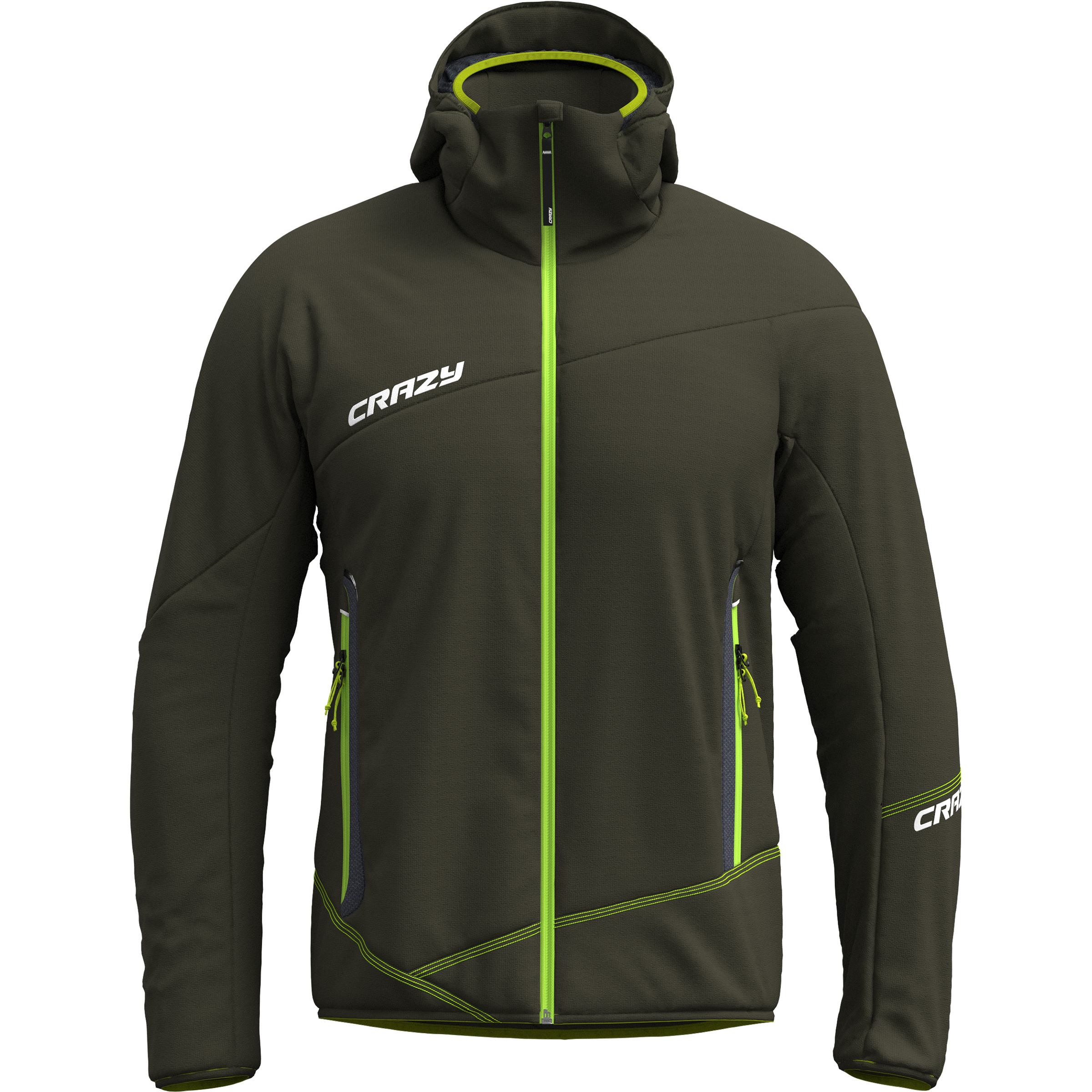 Crazy Neutron Herren Kunstfaserjacke oliv Größe S Trekking Wasserabweisend Wasserabweisend