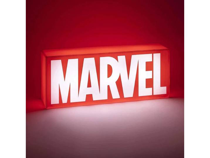 Paladone Marvel Logo LED Bureau Lamp - Rood, 30 x 12 cm
