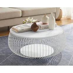 SalesFever »Yuna« Couchtisch weiß 86x35x86 cm