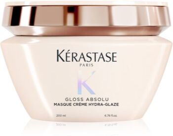 Kérastase Gloss Absolu Masque Créme Hydra-Glaze máscara para cabelo para cabelos crespos e inflexíveis 200 ml. Gloss Absolu Masque Créme Hydra-Glaze