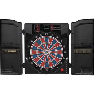 BEAZD Dartscheibe Master Score RB Sound Kabinett, elektronisch, 1 - 8 Spieler, aus Kunststoff, mit 12 Pfeilen, für Softdarts