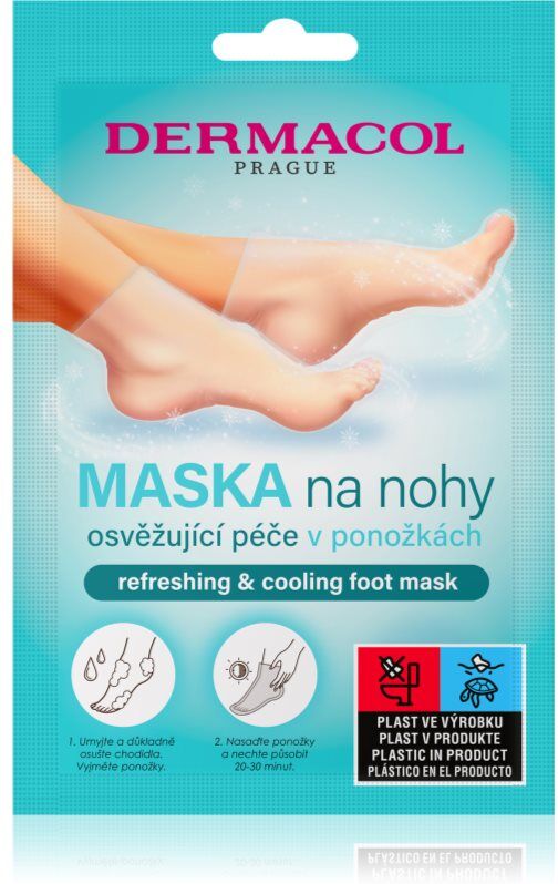 Dermacol Foot Mask Refreshing & Cooling Regenerating Foot Mask in Socks with a refreshing effect 1 pair