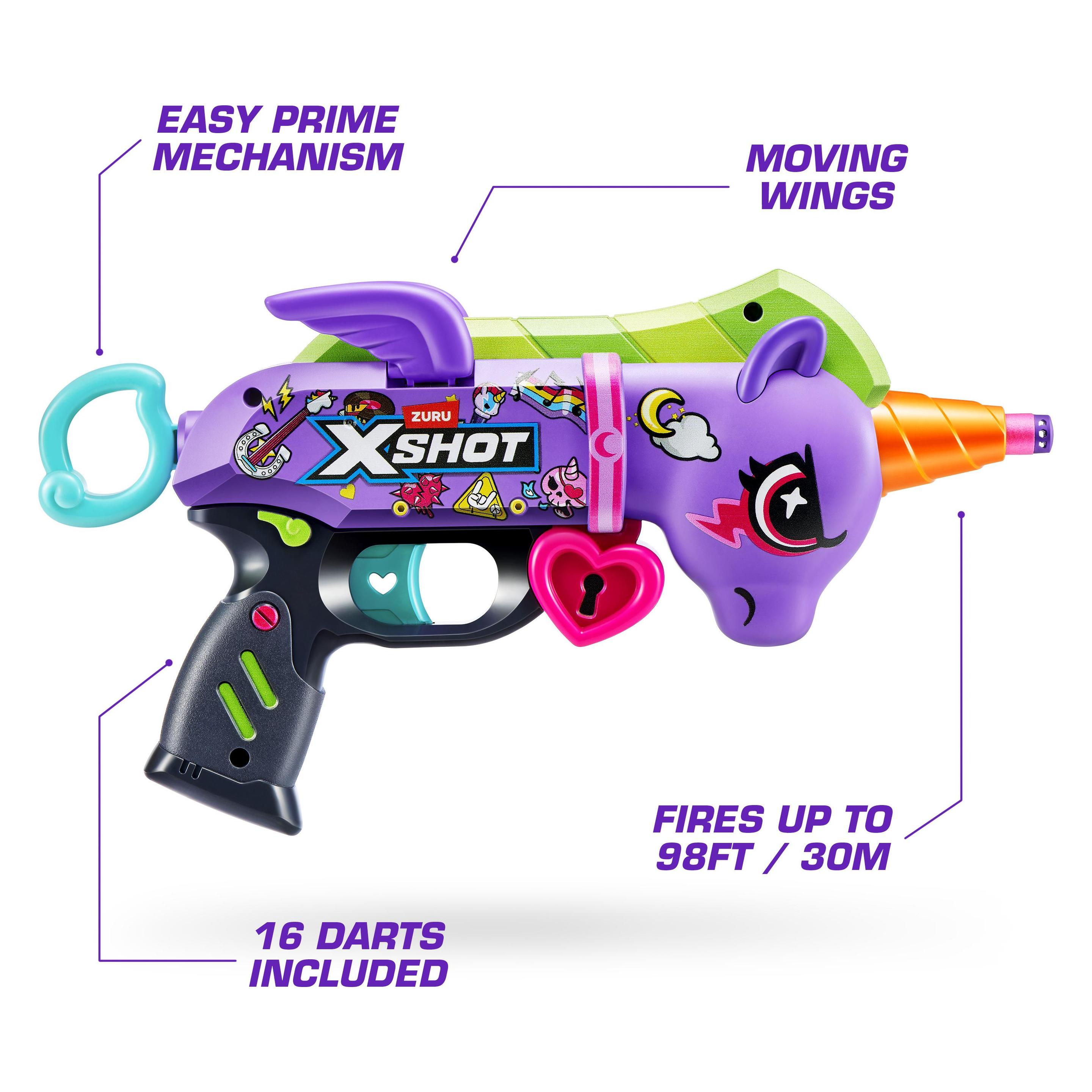 Shot X-Shot - Blastercorn Dark Unicorn (16 Darts) (36882) (36882)