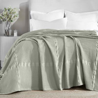 Superior Mai Geometric Waffle Cotton Blanket