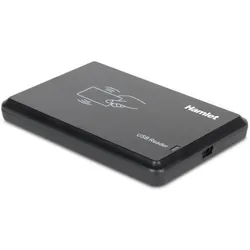 Hamlet HURTAG1356 USB RFID-Lesegerät Schwarz (USB 2.0), Speicherkartenlesegerät
