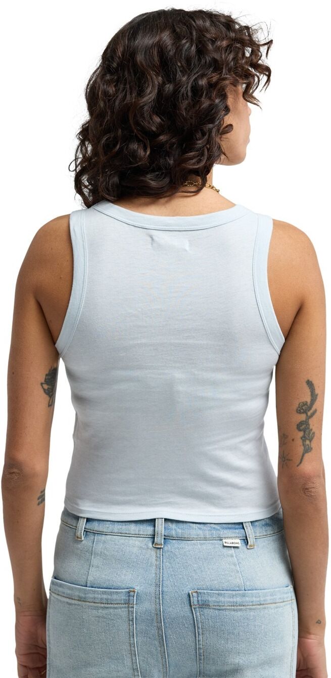Tanktop BILLABONG "Rerun", Damen, Gr. L, weiß (misty blau), Obermaterial: 100% Baumwolle., Tops Tanktop