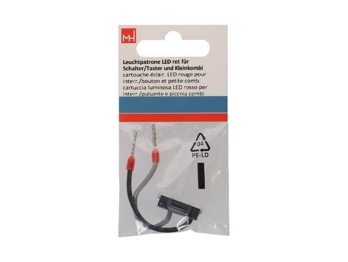 Max Hauri Leuchtpatrone LED rot für Schalter/Taster und Kleinkombi