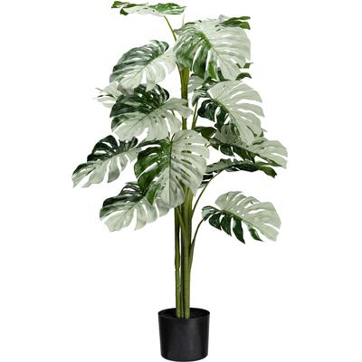Künstliche Zimmerpflanze CREATIV GREEN "Monstera Variegata Halfmoon", grün, H:115cm, Kunstpflanzen, Künstliche Zimmerpflanze, mit außergewöhnlichem Blattwerk
