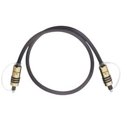 Oehlbach 6080 Toslink Digital-Audio Anschlusskabel [1x Toslink-Stecker (ODT) - 1x Toslink-Stecker (ODT)] 0.50 m Grau vergoldete Steckkontakte