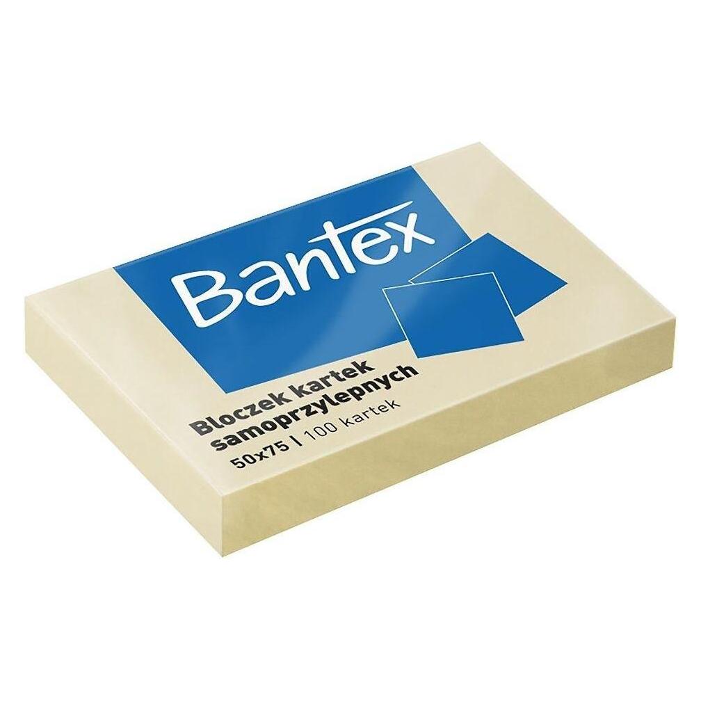 Hamelin Selbstklebender Block 50x75mm gelb BANTEX (75 x 50 mm) (41327070)