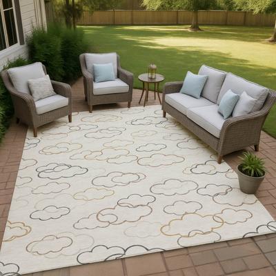 Addison Rugs Machine Washable Indoor/ Outdoor Modern Clouds Chantille Rug