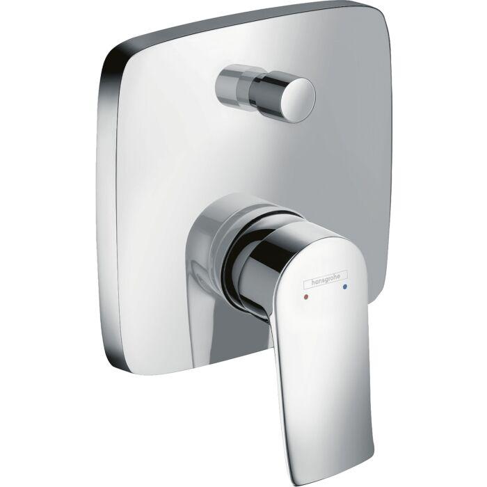 hansgrohe Metris Wannen Armatur 31451000 Unterputz Armatur, mit Sicherungskombination,chrom