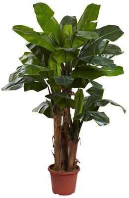 Nearly Natural Giant Triple Stalk Banana Tree