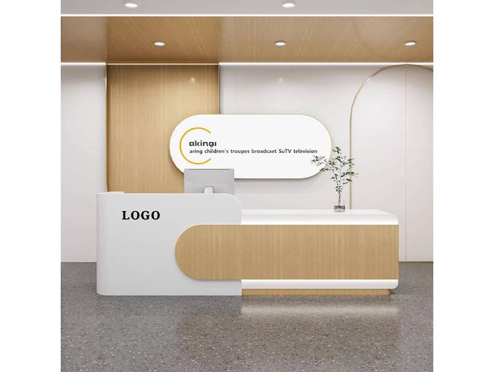 Rangement esthétique réception comptoir décorations beauté moderne bureau réception comptoir Simple moderne mobilier de bureau