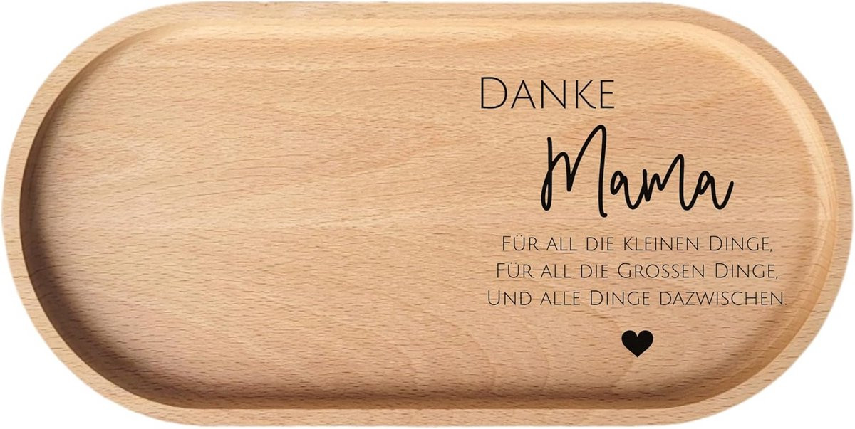 Bamix handmixer Ovaal Houten Dienblad - Personaliseerbaar - Dank Mama
