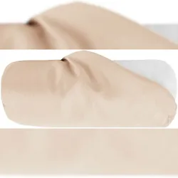 Bestlivings Kissenhülle Ellen Nackenrolle, 10x25 cm - Sandgrau