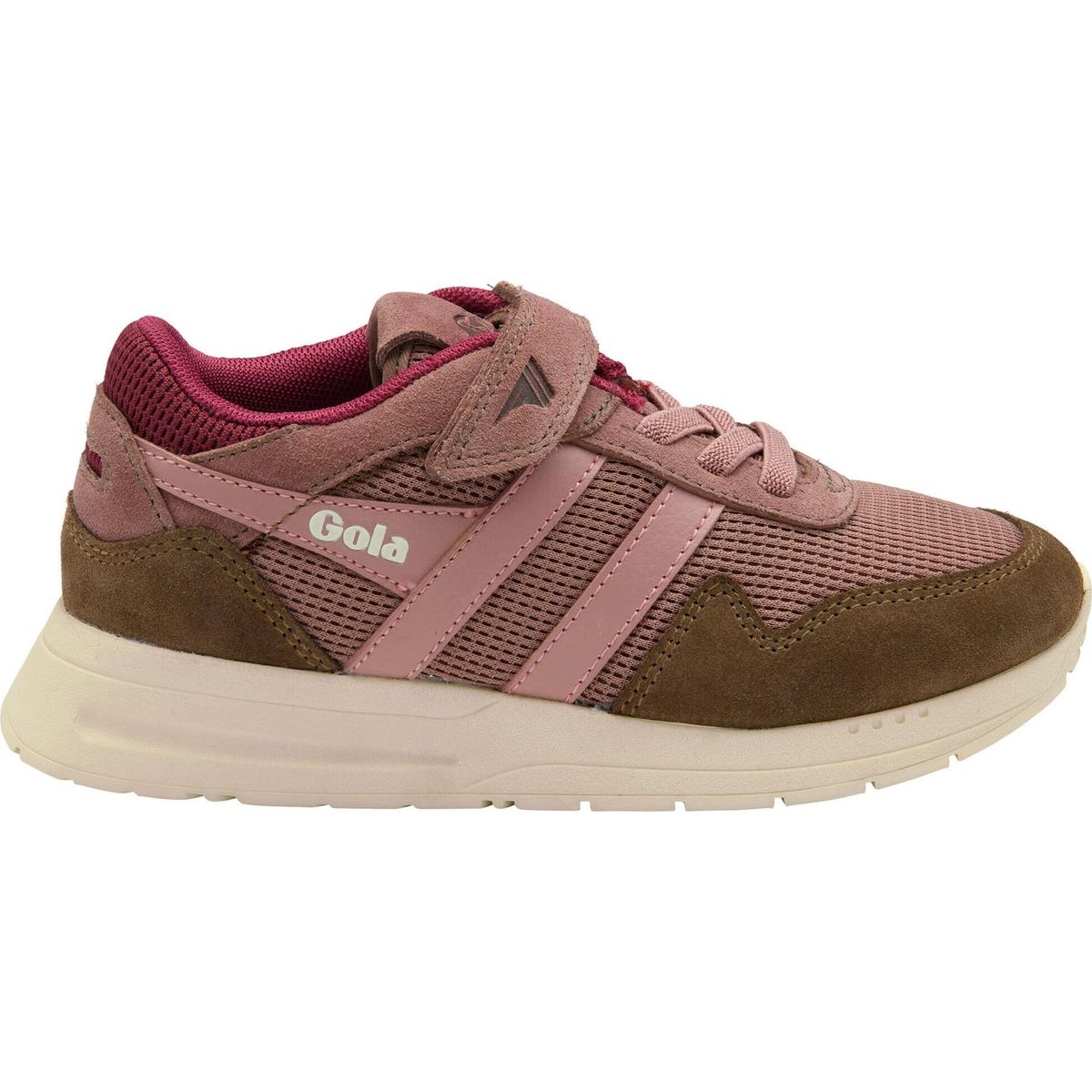 Gola Delta Strap Sneaker Kids brownrose/otter/dusty rose (TC) 30 CKA083-TC-30-brownroseotterdustyrose