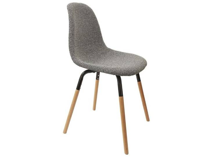 Chaise scandinave tissu Phenix gris chiné