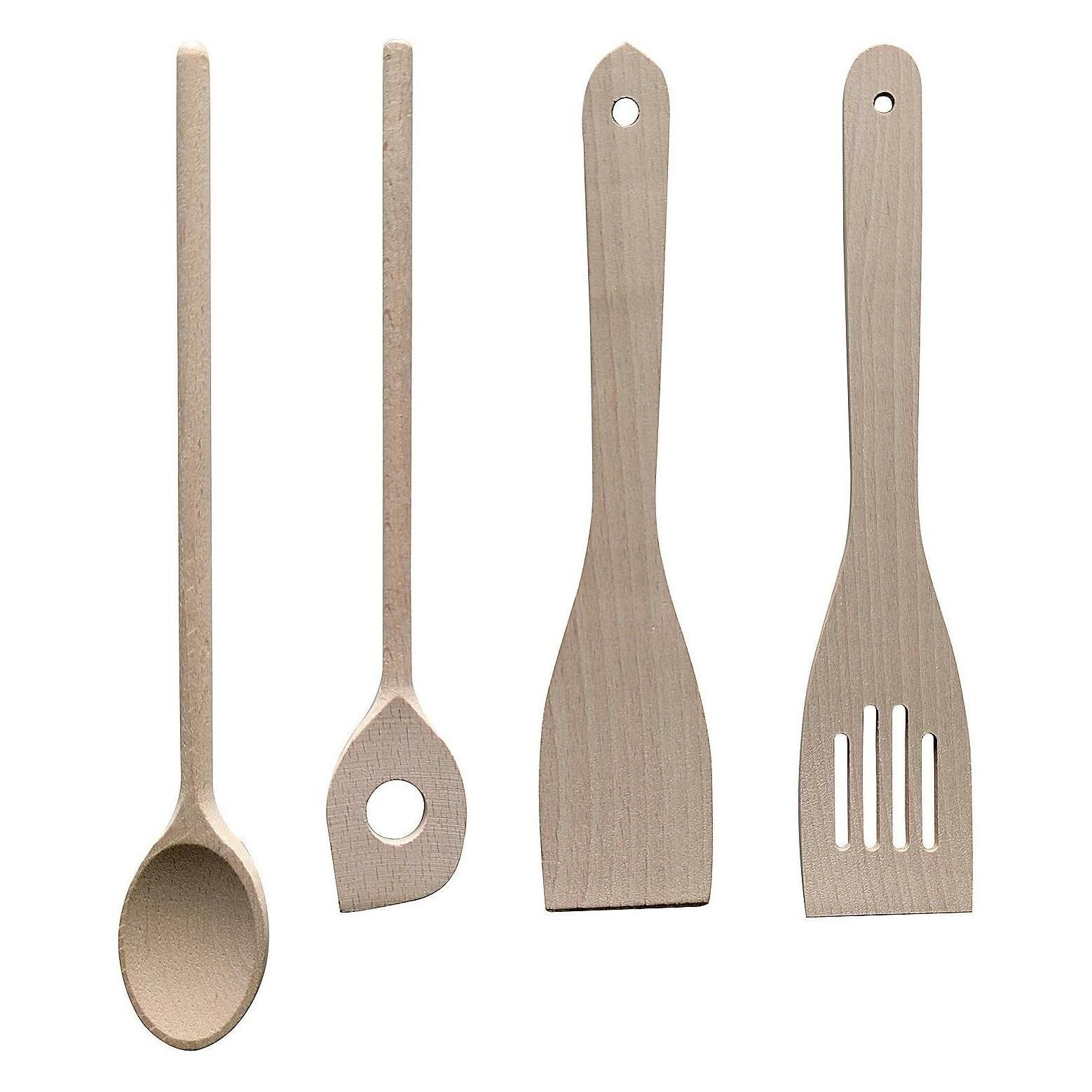 Kela Kochlöffel-Set Maribor 4-teilig, Spülmaschinenfest (23359)