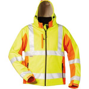 elysee Arbeitsjacke JIM Softshelljacke, 22735-2, Warnschutzjacke, signalgelb, wasserdicht, Größe L