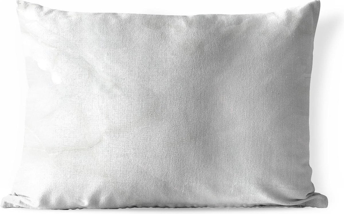Weerbestendige buitenkussens met marmerprint in wit, 60 x 40 cm