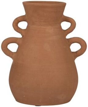 Sagebrook Home Terracotta Vase With 4 Handles, Amphora, Solid